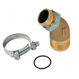 Suction port 45 ° G 1 1/4 "x T60mm band (68-73mm)